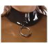 LATEX - transparent latex topp (transparent-svart) - S-L - XL