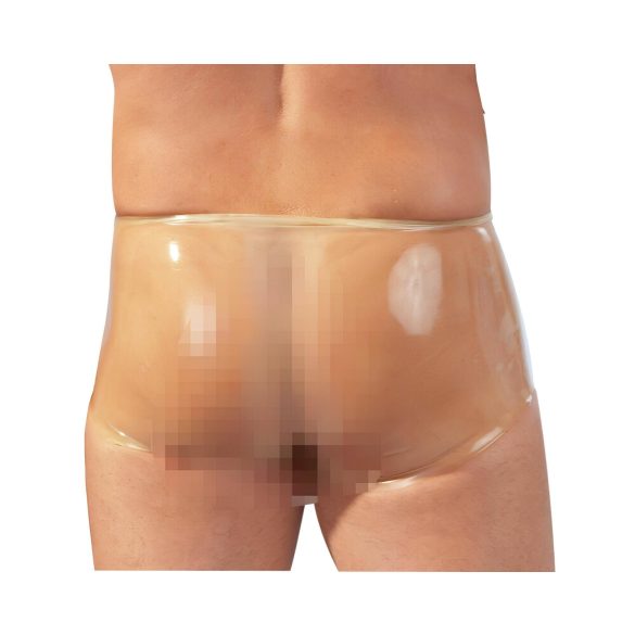 Latex - boxerkalsonger med penisfodral - naturfärgad - L/XL