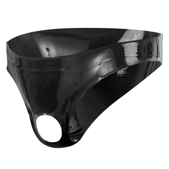 LATEX - herrtrosa - showmaster stil - svart - S-L