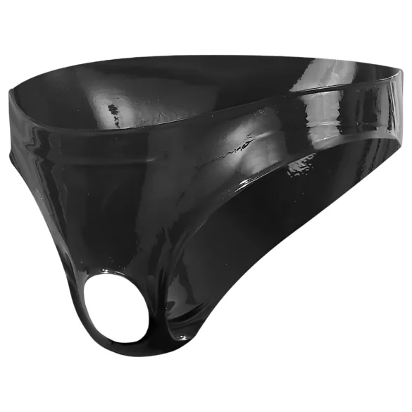LATEX - herrtrosa - showmaster stil - svart - S-L