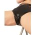 LATEX - damtrosa med inbyggt kondom (svart)