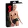 Late X damtrosor med slidkondom (svart) - XL