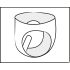 LATEX - herrboxer med koniskt analplug (svart) - L