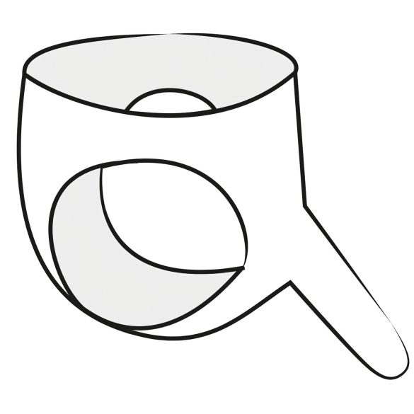 LATEX - underbyxa med yttre dildo - svart - S-L