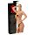 LATEX - yttre underplagg + 2 inre dildos - svart (S-L)