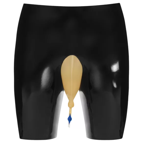 LATEX - latexunderbyxa med tappningsöppning (svart)