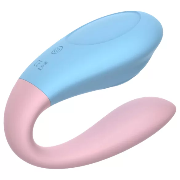 Mrow 03 - parvibrator med uppladdningsbart batteri - vattentät - blå/rosa