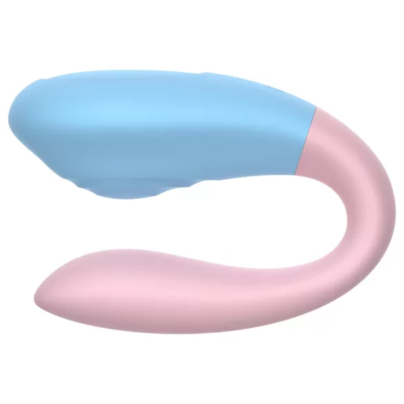 Mrow 03 - parvibrator med uppladdningsbart batteri - vattentät - blå/rosa