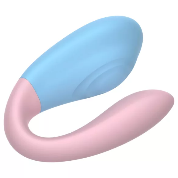 Mrow 03 - parvibrator med uppladdningsbart batteri - vattentät - blå/rosa