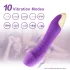 Mrow Real Lover - vibrator uppladdningsbar vattentät realistisk silikon lila