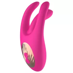   Mrow - vibrator klitorisstimulator med 3 armar uppladdningsbar silikon rosa