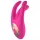 Mrow - vibrator klitorisstimulator med 3 armar uppladdningsbar silikon rosa