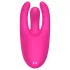 Mrow - vibrator klitorisstimulator med 3 armar uppladdningsbar silikon rosa