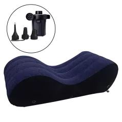 Magic Pillow - Uppblåsbar sexsoffa - stor - blå