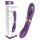 Funny Me Dual - uppladdningsbar 2-i-1 tungvibrator (lila)