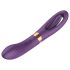 Funny Me Dual - uppladdningsbar 2-i-1 tungvibrator (lila)
