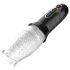 Leopard Bellucci 360 - roterande vibrator (genomskinlig-svart)