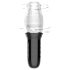 Leopard Bellucci 360 - roterande vibrator (genomskinlig-svart)