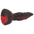 OgazR Hell Dong - ribbad dildo - 20 cm (röd)