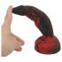 OgazR Hell Dong - ribbad dildo - 20 cm (röd)