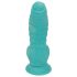 OgazR Sjöorm - räfflad dildo - 17 cm (blå-vit)