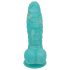 OgazR Sjöorm - räfflad dildo - 17 cm (blå-vit)