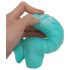 OgazR Sjöorm - räfflad dildo - 17 cm (blå-vit)