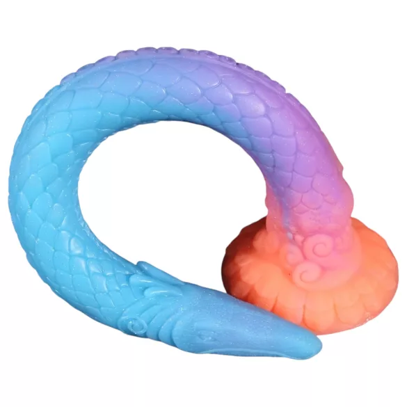OgazR XXL Eel - stor analdildo - självlysande - 47 cm - rosa