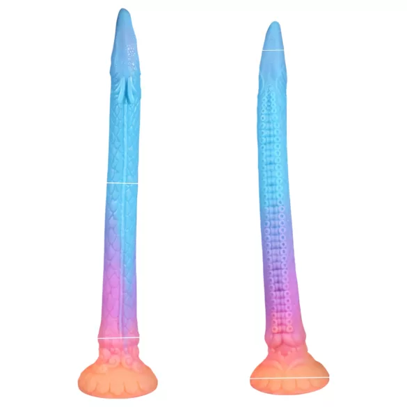 OgazR XXL Eel - stor analdildo - självlysande - 47 cm - rosa