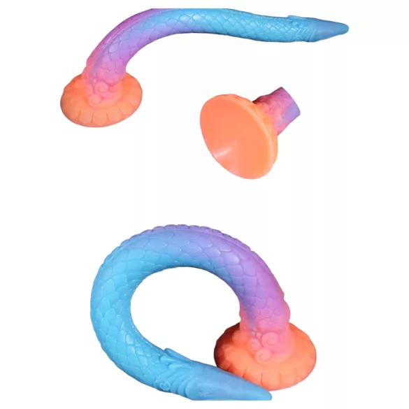 OgazR XXL Eel - stor analdildo - självlysande - 47 cm - rosa