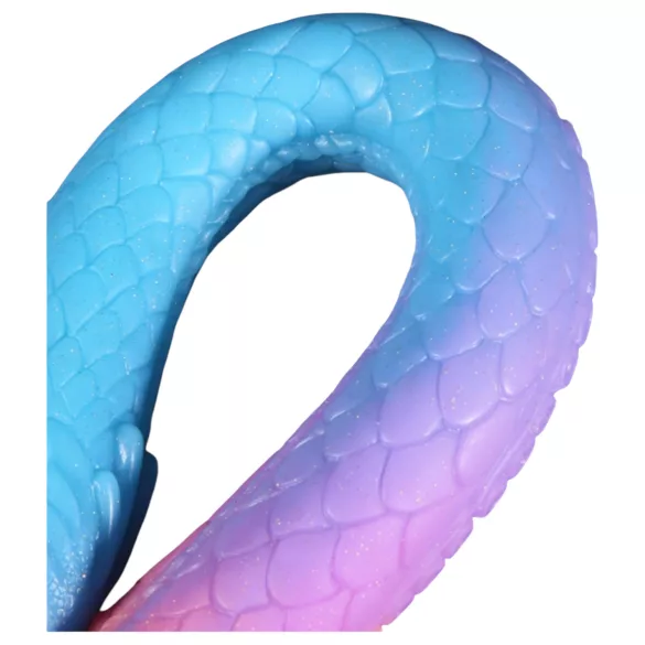 OgazR XXL Eel - stor analdildo - självlysande - 47 cm - rosa