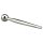 FukR - penisdilator med kulor - metall - 8cm - silver