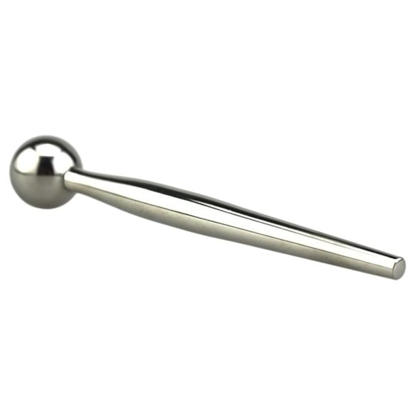 FukR - penisdilator med kulor - metall - 8cm - silver