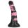 Bad Horse - silikon dildo 18cm (svart-rosa)
