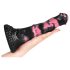 Bad Horse - silikon dildo 18cm (svart-rosa)