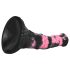 Bad Horse - silikon dildo 18cm (svart-rosa)