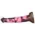 Bad Horse - silikon hästdildo - 24cm (brun-rosa)