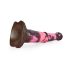 Bad Horse - silikon hästdildo - 24cm (brun-rosa)