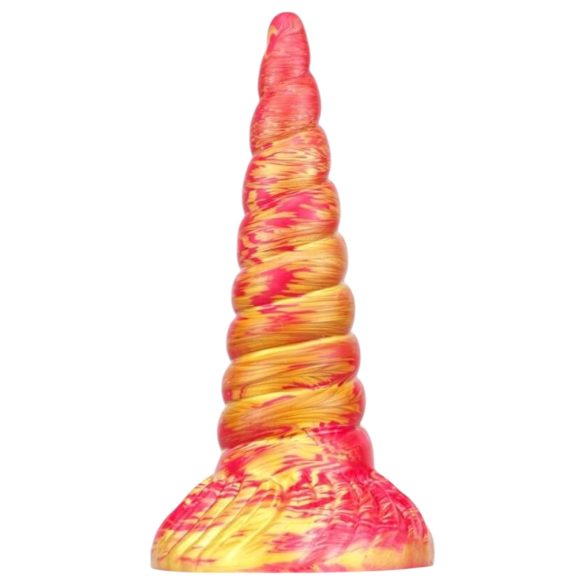 Metallic Analdildo Unicorn - 17cm (rosa-guld)