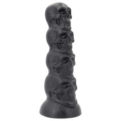 Topped Monster - skallformad dildo - 22 cm (svart)