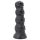 Toppedmonster - Dödskalle Dildo - 22 cm (svart)