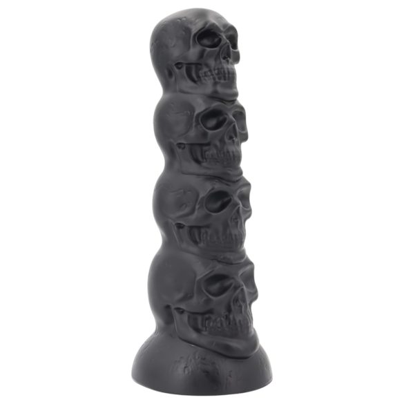 Toppedmonster - Dödskalle Dildo - 22 cm (svart)