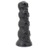 Topped Monster - skallformad dildo - 22 cm (svart)