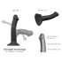 Strap-on-me Dual S - dubbel lager dildo (svart)