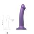 Strap-on-me Metallic Shine M - hudvänlig dildo (metallic lila)