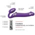 Strap-on-me M - Trådlös påsättningsbar vibrator (lila)
