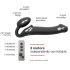 Strap-on-me M - påspänd vibrator - medium (svart)