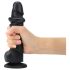 Strap-on-me L - Dubbel lager, sugpropp dildo (svart)