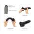 Strap-on-me L - Dubbel lager, sugpropp dildo (svart)