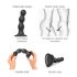 Strap-on-me Balls S - kulformad sugkopp dildo (svart)